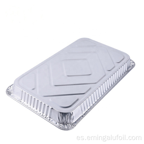 Bandeja rectangular de papel de aluminio de 9700 ml de tamaño completo